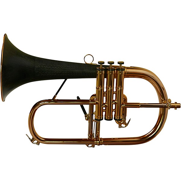 daCarbo Professional Series Flugelhorn with Carbon Fiber Bell Gold Lacquer