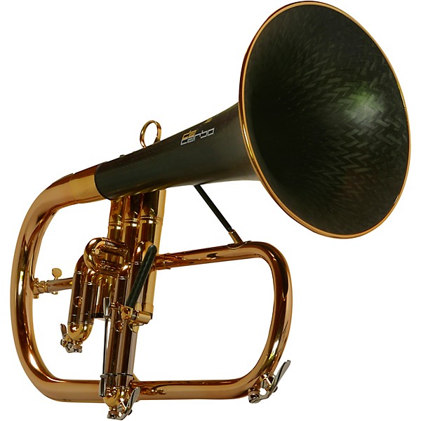 daCarbo Professional Series Flugelhorn with Carbon Fiber Bell Gold Lacquer