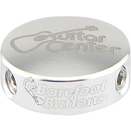 Barefoot Buttons V1 Guitar Center Mini Footswitch Cap Silver