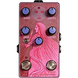 Old Blood Noise Endeavors Sunlight Dynamic Reverb Effects Pedal Purple and Pink