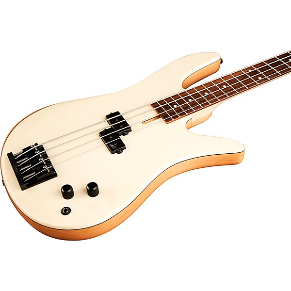 Fodera Monarch 4 Standard Indian Black Hardware 4-String Electric Bass Electric Bass Ivorywood