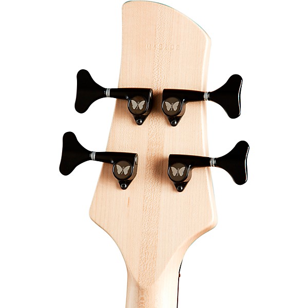 Fodera Monarch 4 Standard Indian Black Hardware 4-String Electric Bass Electric Bass Ivorywood