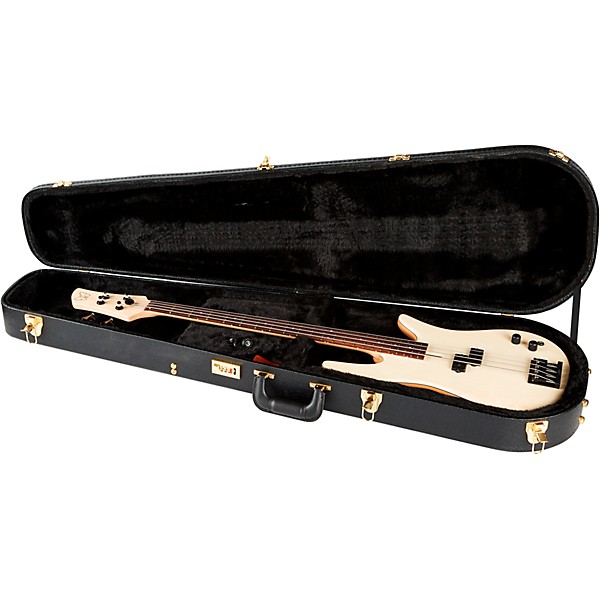 Fodera Monarch 4 Standard Indian Black Hardware 4-String Electric Bass Electric Bass Ivorywood