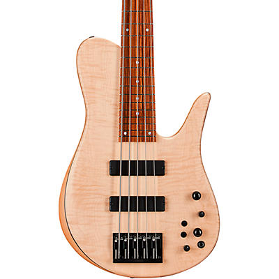 Fodera Guitars Imperial 5 Select Natural 5-String Electric Bass Flame Maple for sale