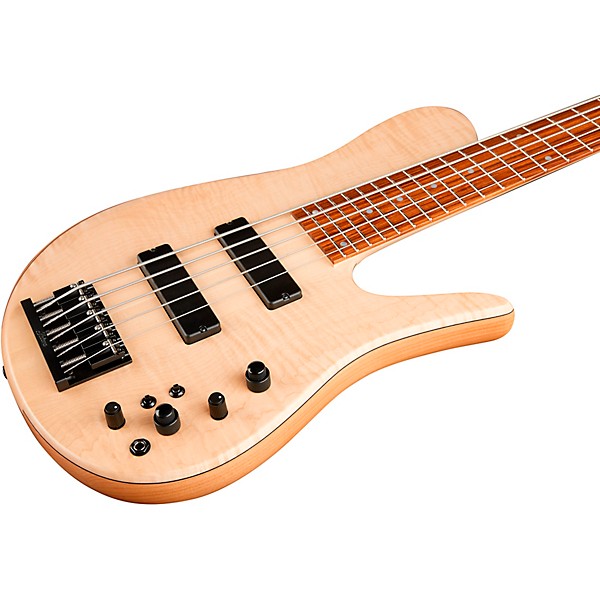 Fodera Guitars Imperial 5 Select Natural 5-String Electric Bass Flame Maple