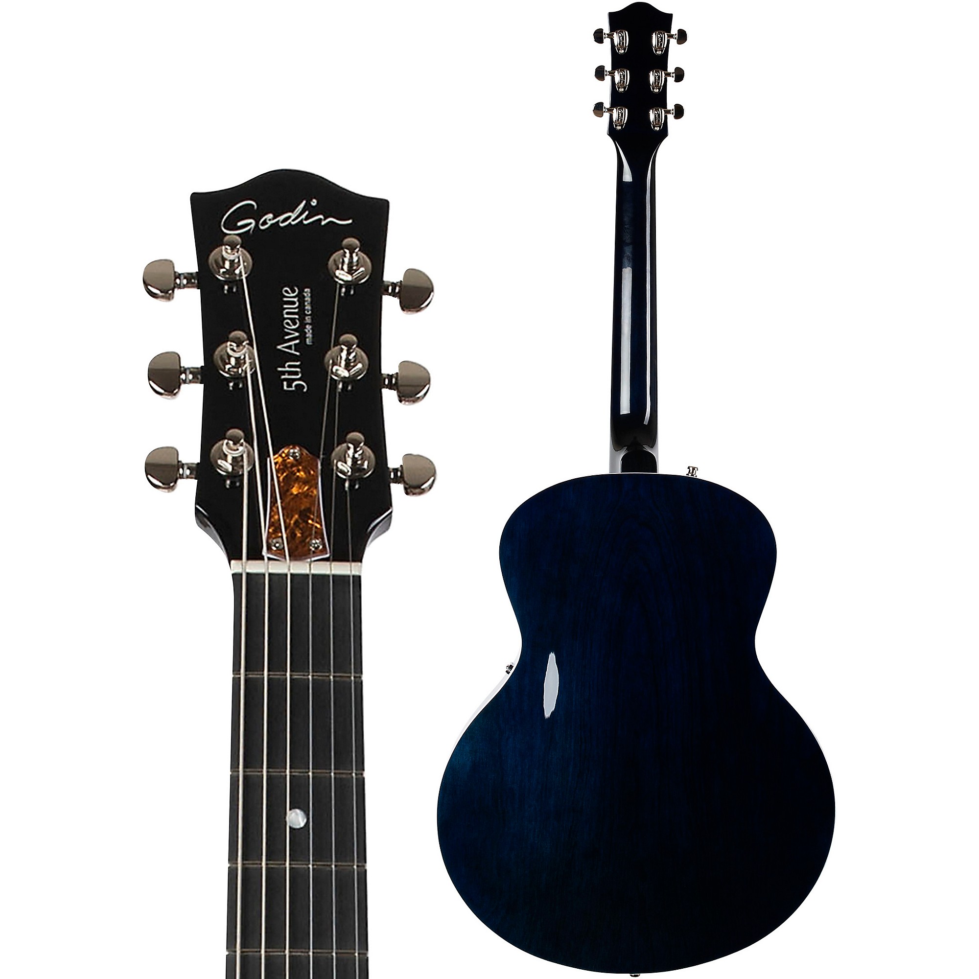 Godin 5th Avenue Night Club Hollow Body Electric Guitar Indigo