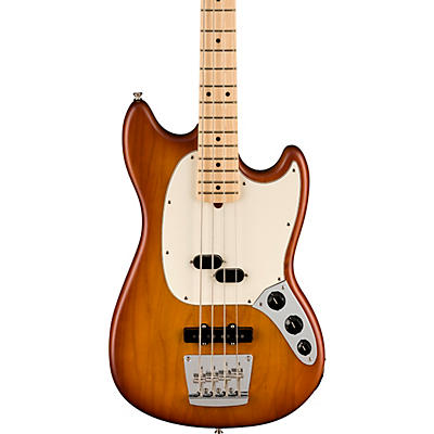 Fender American Performer Limited-Edition Mustang Electric Bass Guitar Satin Honey Burst for sale