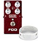 MXR FOD Drive Deep Red Sparkle With Free Barefoot Button Silver V1 Guitar Center Standard Footswitch Cap thumbnail