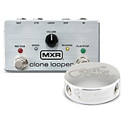 Mxr M303 Clone Looper Effects Pedal With Free Barefoot Button Silver V1 Guitar Center Mini Footswitch Cap for sale