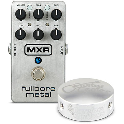 Mxr M116 Fullbore Metal Distortion Guitar Effects Pedal With Free Barefoot Bottom Silver V1 Guitar Center Standard Footswitch Cap for sale