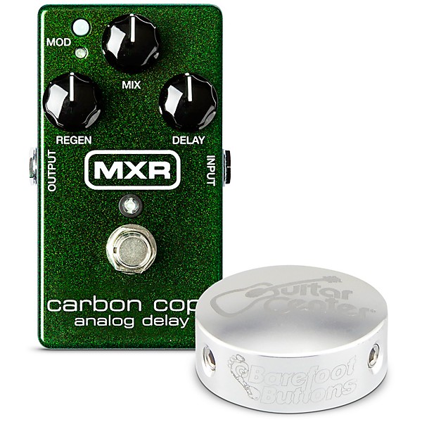 MXR M169 Carbon Copy Analog Delay Guitar Effects Pedal With Free Barefoot Button Silver V1 Guitar Center Standard Footswit...