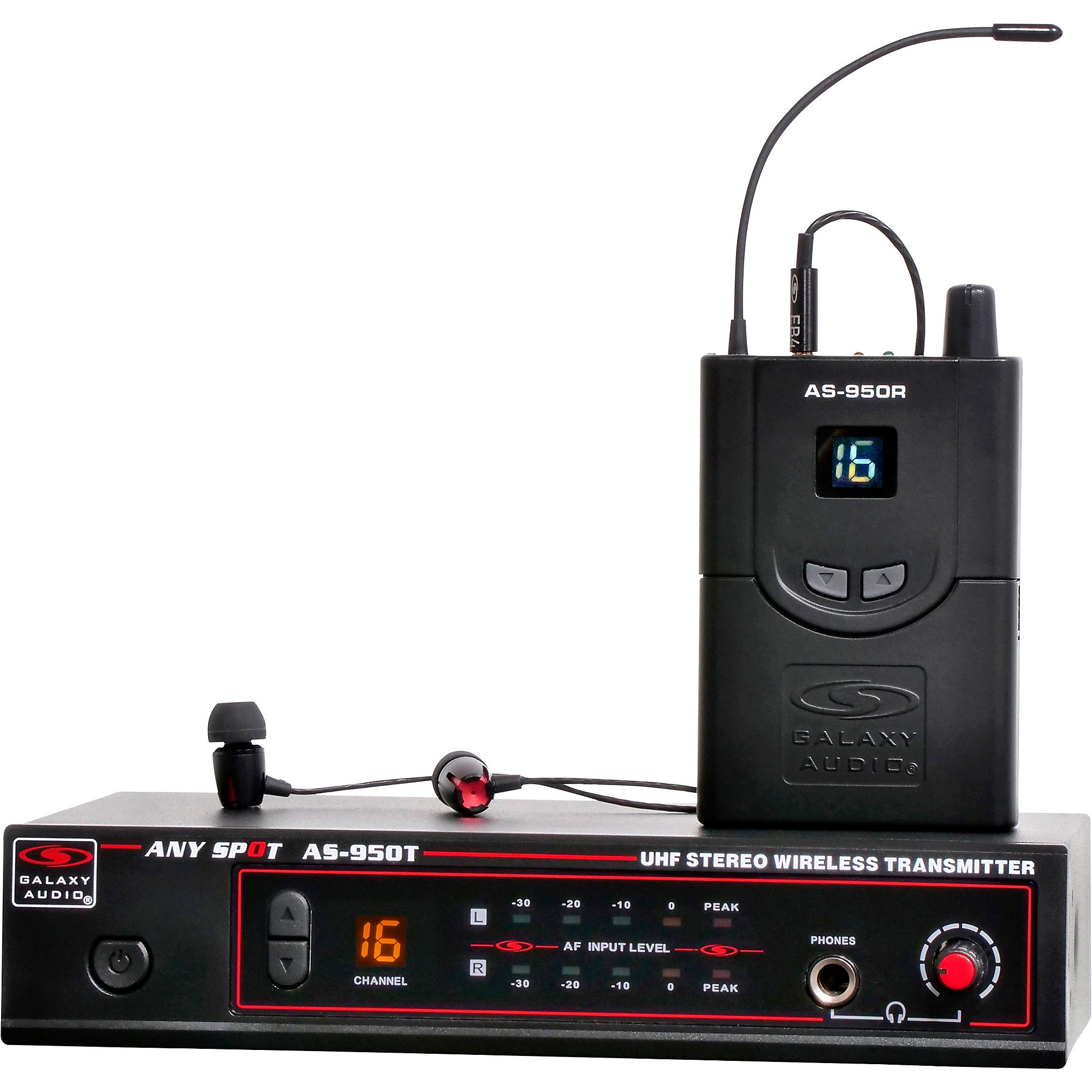 Galaxy Audio AS-950 Wireless In-Ear Monitor System Band P2 Guitar Center