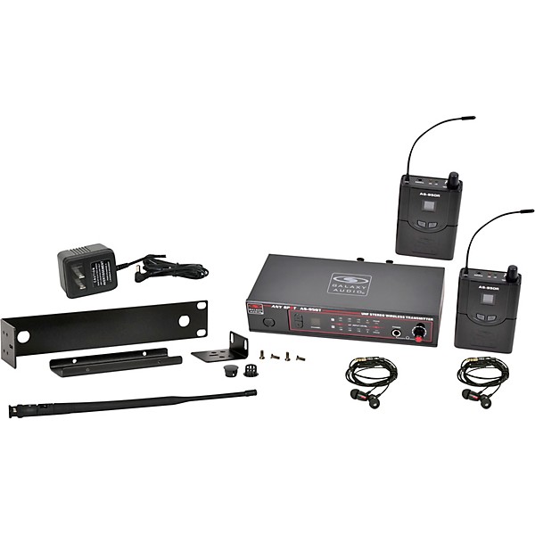 Galaxy Audio AS-950-2 Twin Pack Wireless In-Ear Monitor System Band P2