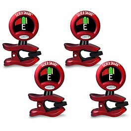 Snark Red Silver Snark Rechargeable Clip-on Tuner 4-Pack