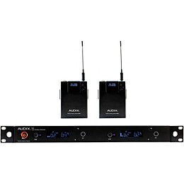 Audix AP42 BP Wireless Microphone System with R42 Two Channel Diversity Receiver and Two B60 Bodypack Transmitter (Microphone Not Included) Band A