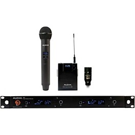 ... Audix AP42 C210 Wireless Microphone System with R42 Two Channel Diversity Receiver, H60/OM2 Handheld Transmitter, B60 Bodypack Transmitter and ADX10 Lavalier Microphone Band A