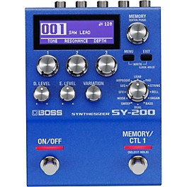 BOSS SY-200 Synthesizer Effects Pedal Blue