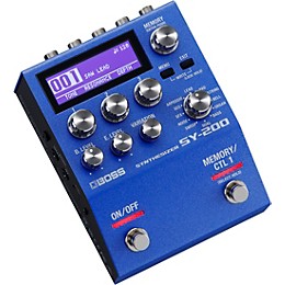 BOSS SY-200 Synthesizer Effects Pedal Blue