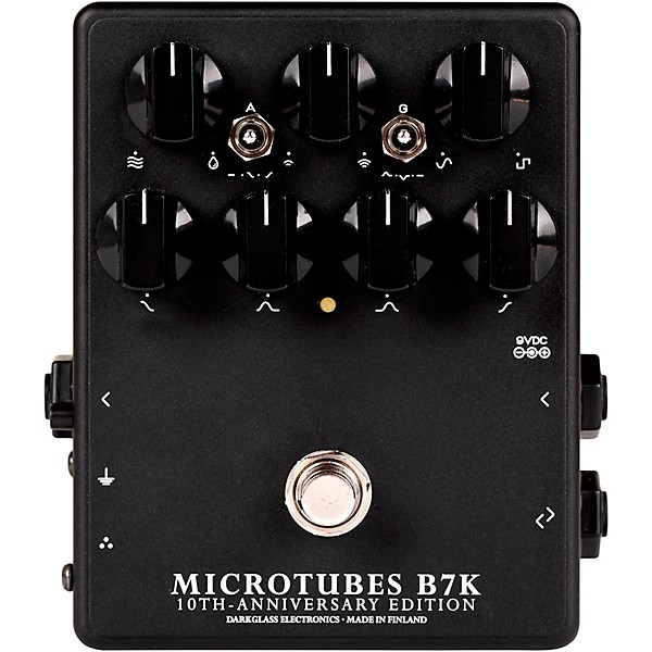 Darkglass Microtubes B7K V2 10th Anniversary Edition Bass Preamp Pedal Black