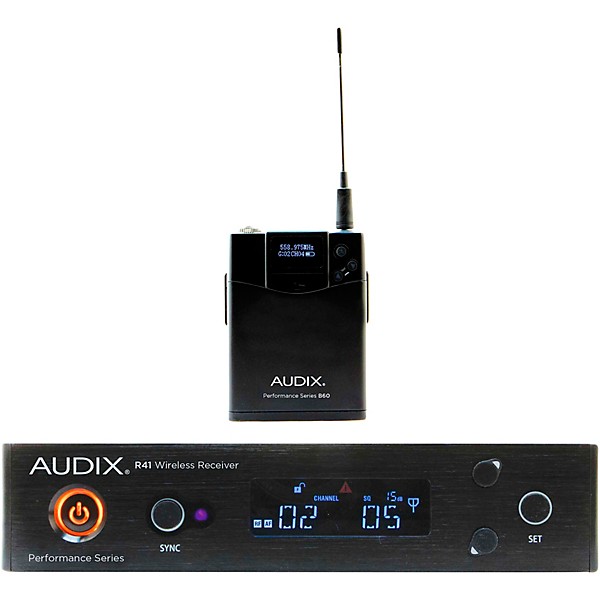 Audix AP41 BP Wireless Microphone System with R41 Diversity Receiver and B60 Bodypack Transmitter (Microphone Not Included...