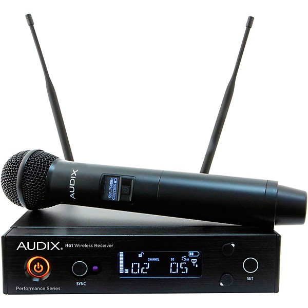 Audix AP61 OM5 Wireless Microphone System with R61 True Diversity Receiver and H60/OM5 Handheld Transmitter 522-586 MHz
