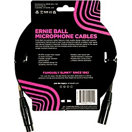 Ernie Ball Braided XLR Microphone Cable 5 ft. Black