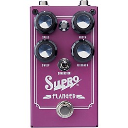 Supro 1309 Flanger Effects Pedal Purple