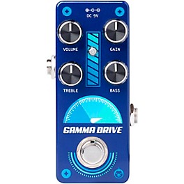 Pigtronix Gamma Drive Overdrive Effects Pedal Blue