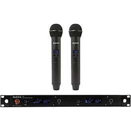 ... Audix AP42 OM2 Dual Handheld Wireless Microphone System with R42 Two Channel Diversity Receiver and Two H60/OM2 Handheld Transmitters Band B