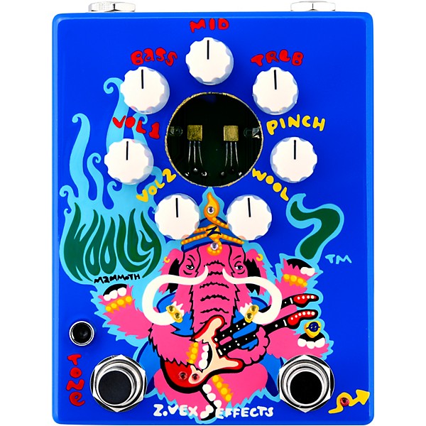 ZVEX Woolly Mammoth 7 Hand Painted Fuzz Effects Pedal