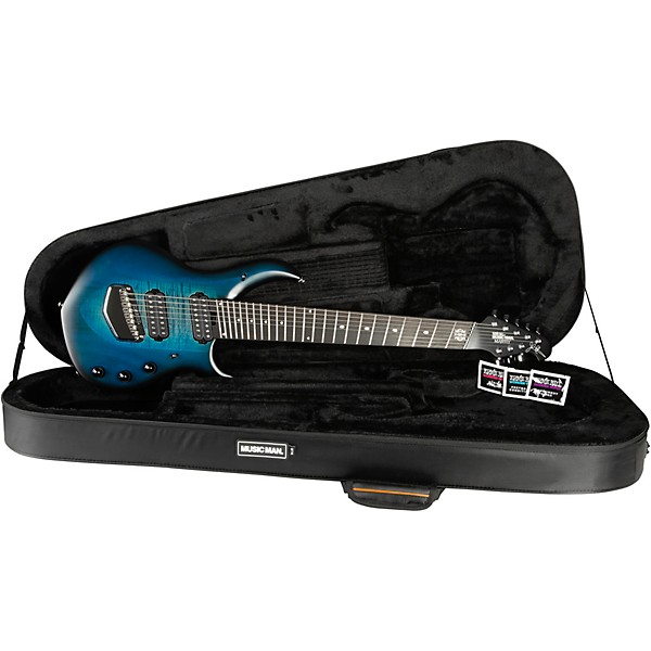 Ernie Ball Music Man John Petrucci BFR Majesty 8 8-String Electric Guitar Blue Silk