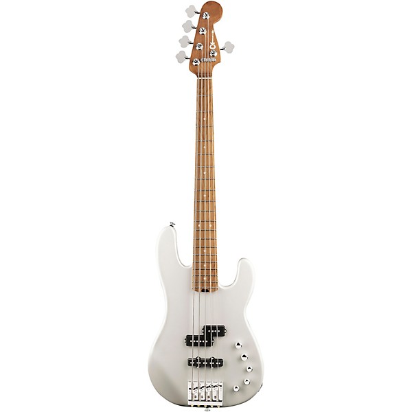 Charvel Pro-Mod San Dimas Bass PJ V 5-String Electric Bass Guitar Platinum Pearl