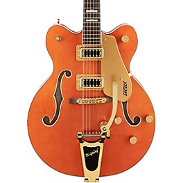 ... Gretsch Guitars G5422TG Electromatic Classic Hollowbody Double-Cut With Bigsby and Gold Hardware Electric Guitar Orange Stain