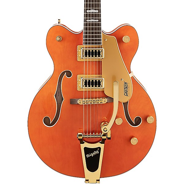Gretsch Guitars G5422TG Electromatic Classic Hollowbody Double-Cut With  Bigsby and Gold Hardware Electric Guitar Orange Stain