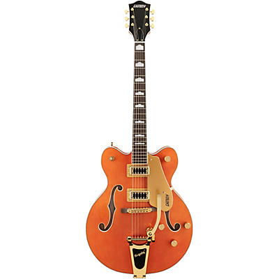 Gretsch Guitars G5422tg Electromatic Classic Hollowbody Double-Cut With Bigsby And Gold Hardware Electric Guitar Orange Stain for sale