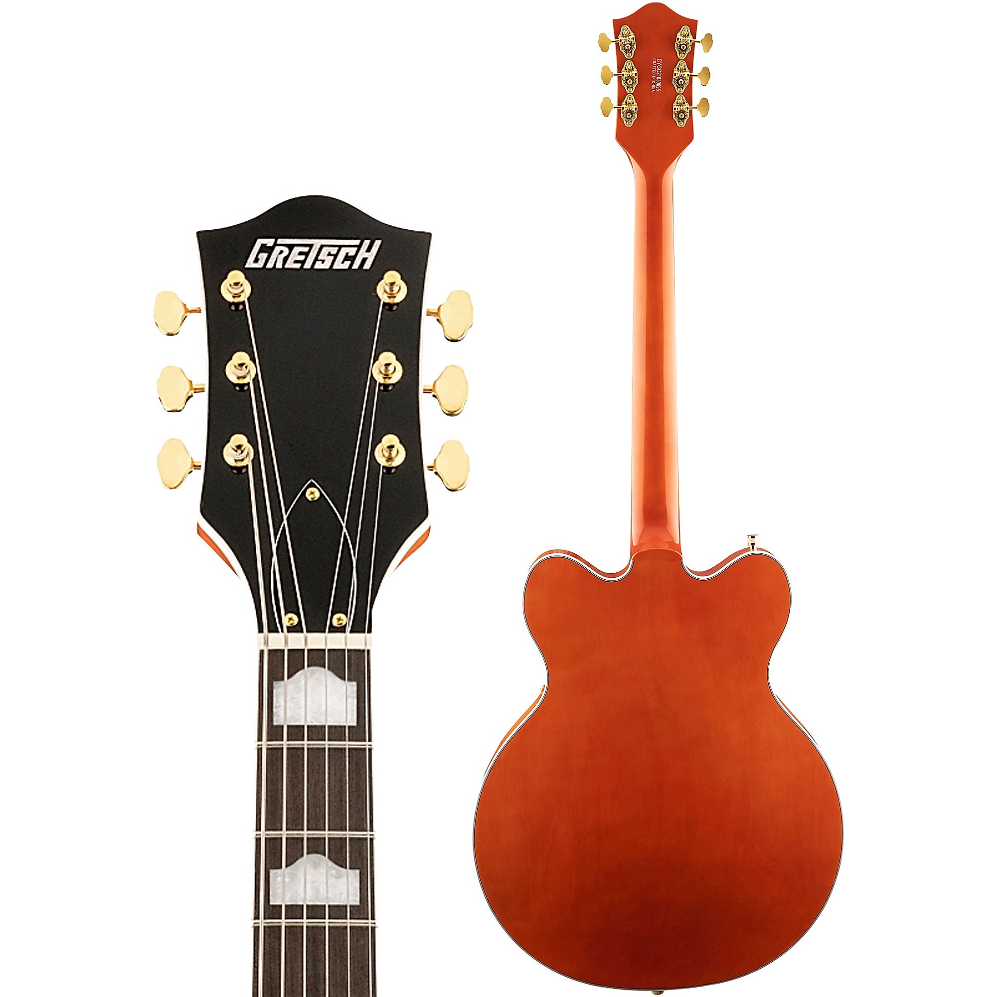  Gretsch G5422TG Electromatic Classic Hollow Body Double-Cut  6-String Electric Guitar with 12-Inch-Radius Laurel Fingerboard, Bigsby and Gold  Hardware (Right-Handed, Walnut Stain) : Musical Instruments