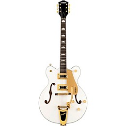 Gretsch Guitars G5422TG Electromatic Classic Hollowbody Double-Cut With Bigsby and Gold Hardware Electric Guitar Snow Crest White