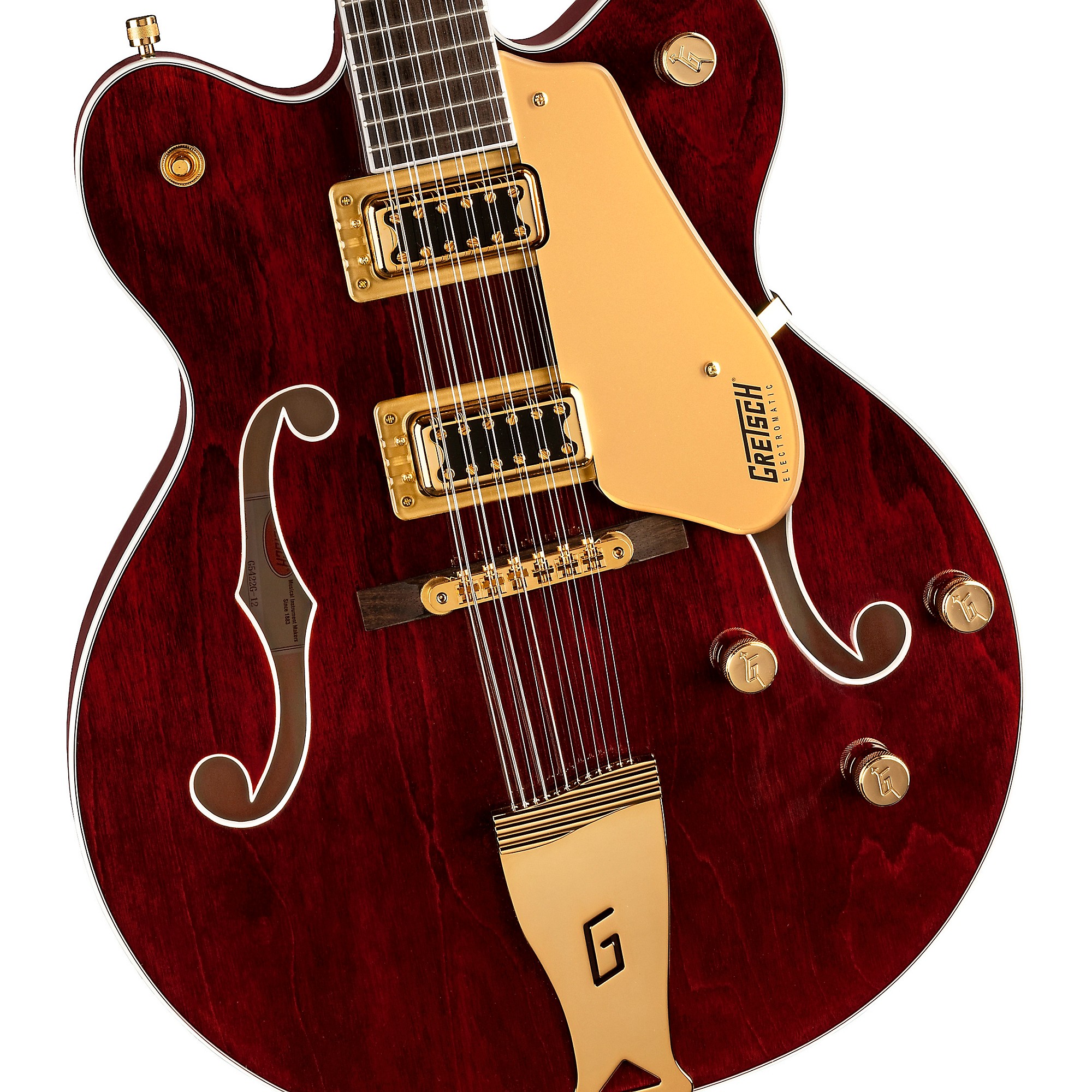 Gretsch Guitars G5422G-12 Electromatic Classic Hollowbody Double-Cut  12-String With Gold Hardware Electric Guitar Walnut Stain