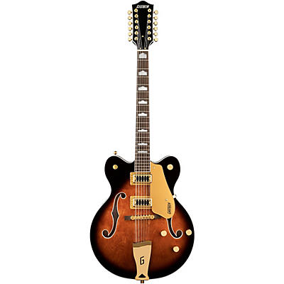 Gretsch Guitars G5422g-12 Electromatic Classic Hollowbody Double-Cut 12-String With Gold Hardware Electric Guitar Single Barrel Burst for sale