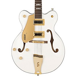 Gretsch Guitars G5422GLH Electromatic Classic Hollowbody Double-Cut With Gold Hardware Left-Handed Electric Guitar Snow Cr...