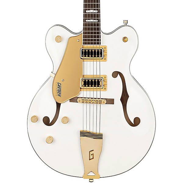 Gretsch Guitars G5422GLH Electromatic Classic Hollowbody Double-Cut With Gold Hardware Left-Handed Electric Guitar Snow Cr...