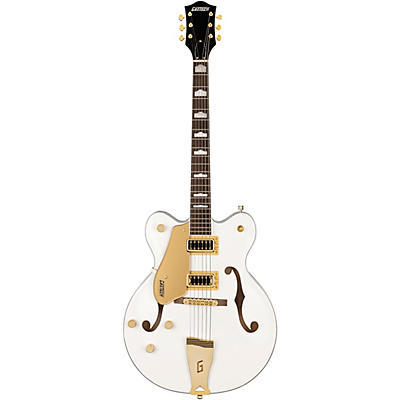 Gretsch Guitars G5422glh Electromatic Classic Hollowbody Double-Cut With Gold Hardware Left-Handed Electric Guitar Snow Crest White for sale