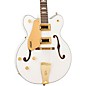 Gretsch Guitars G5422GLH Electromatic Classic Hollowbody Double-Cut With Gold Hardware Left-Handed Electric Guitar Snow Cr...