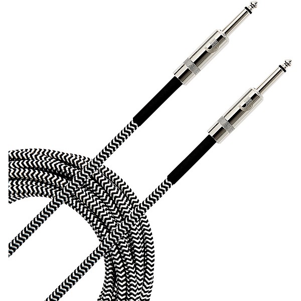 D'Addario Braided Instrument Cable 2-Pack 20 ft. Gray