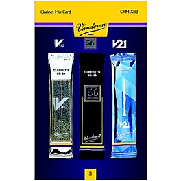 Vandoren Bb Clarinet Mix Card; Includes 1 each V... Vandoren Bb Clarinet Mix Card; Includes 1 each V12, 56 RueLepic and V21 3