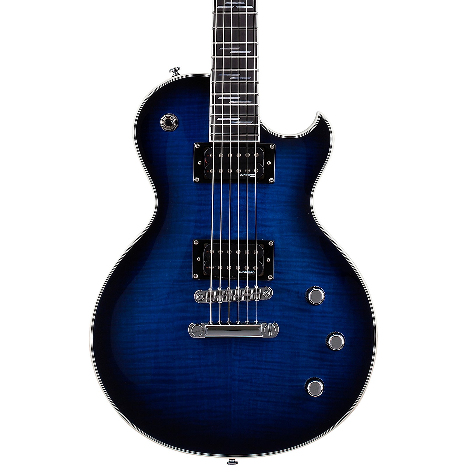 Schecter Guitar Research Solo-II Supreme Electric Guitar See Thru Blue  Burst | Guitar Center