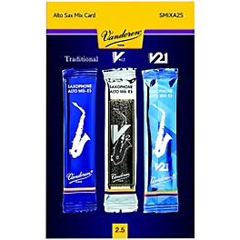 Vandoren Alto Saxophone Mix Card; Includes ... Vandoren Alto Saxophone Mix Card; Includes 1 each Traditional, V12 and V21 2.5