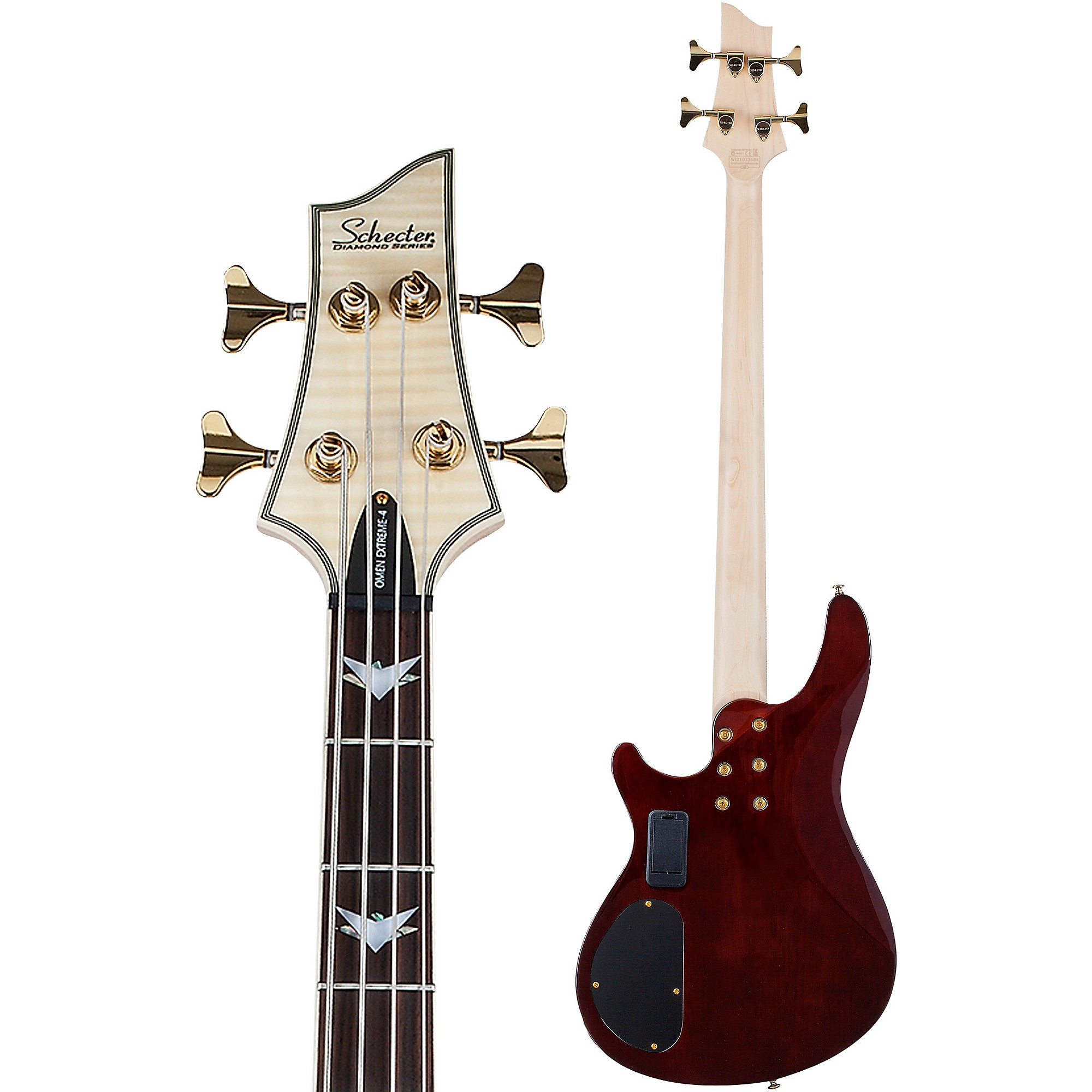 Amazon.com: Schecter Stiletto Extreme 4 Bass Guitar - Black