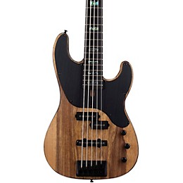 Schecter Guitar Research Model-T 5 Exotic 5-String Black Limba Electric Bass Satin Natural