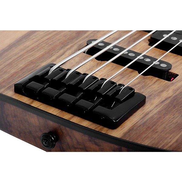 Schecter Guitar Research Model-T 5 Exotic 5-String Black Limba Electric Bass Satin Natural